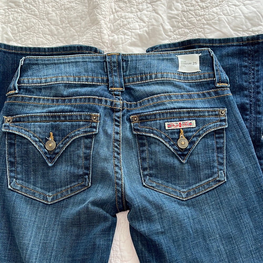 Hudson low rise wide leg jeans petite 25